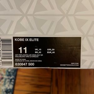 Kobe 9 elite high Easter BRanD NEW!!